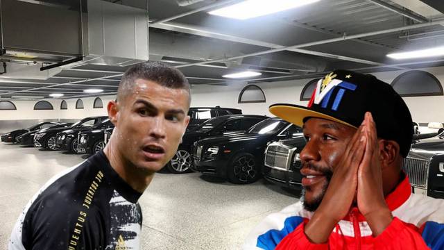 Ovo je nadrealno! Mayweather svojom garažom impresionirao i Ronalda: Brate, hoću taj Bugatti