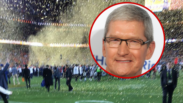 Šefa Applea ismijali su zbog mutne fotke sa Super Bowla