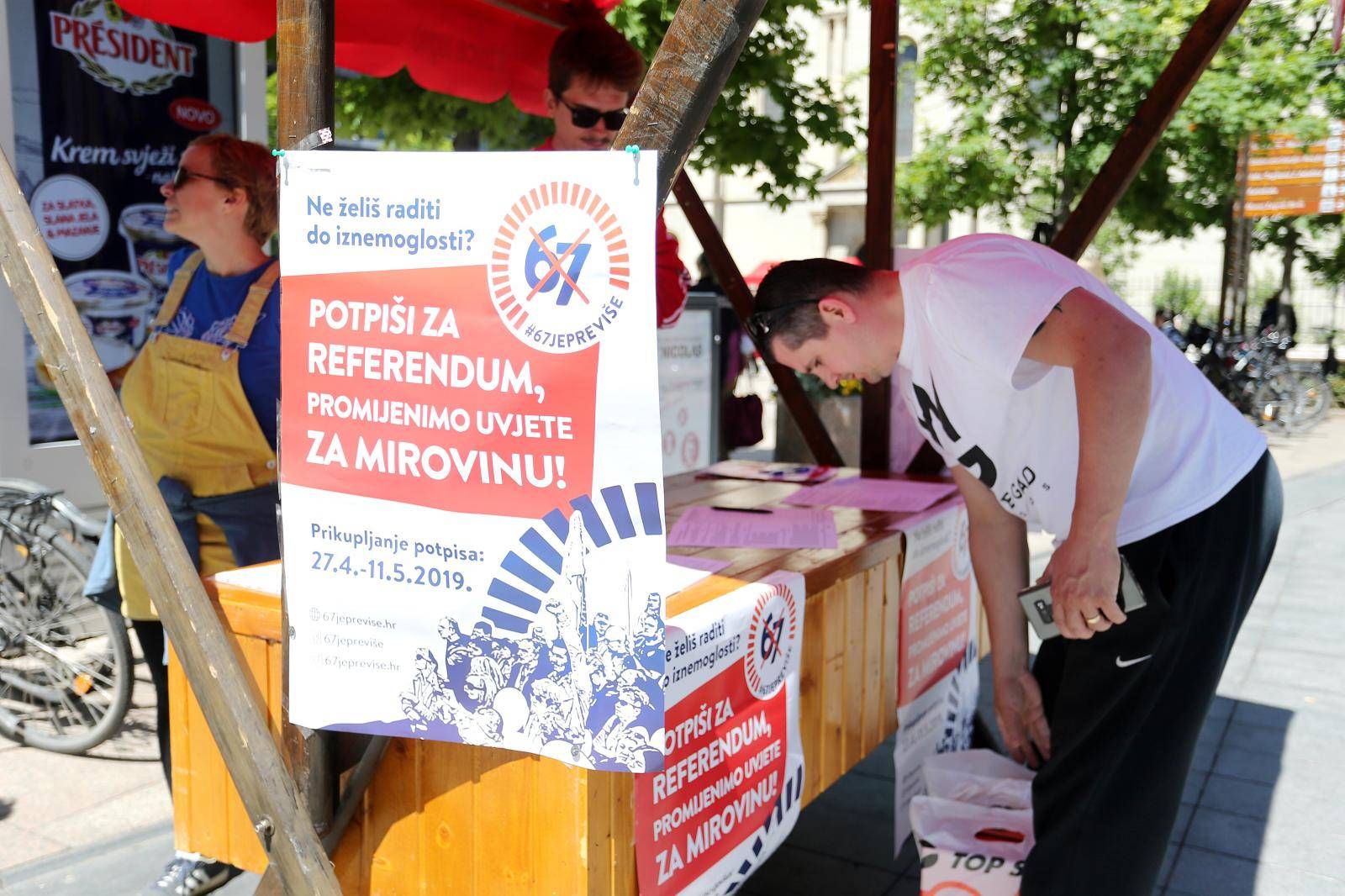 Zagreb: GraÄani potpisuju za referendum 67 je previÅ¡e