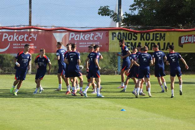 Rijeka: Nogometaši Hrvatske odradili trening na Rujevici