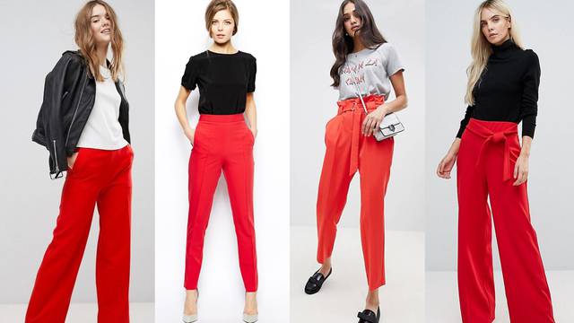 Crvene hlače za atraktivan stil: 10 zanimljivih modnih formula