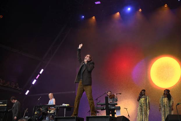 Glastonbury Festival at Worthy Farm in Pilton, Somerset, Britain