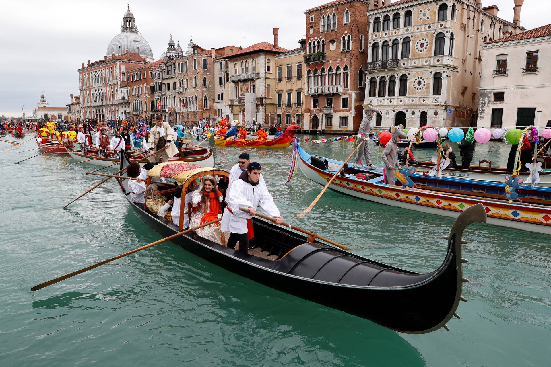 Annual Venice carnival, in Venice