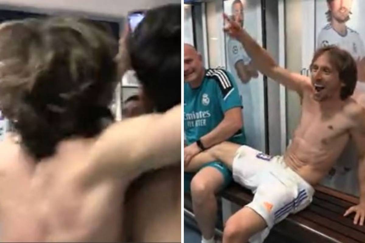 VIDEO Euforija u svlačionici Reala: Presretnog Modrića ni masaža nije mogla zaustaviti