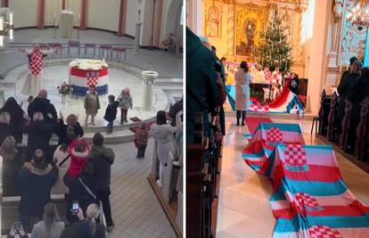 VIDEO Hrvati u Njemačkoj i Austriji podržali rukometaše na misama. Svećenik odjenuo dres