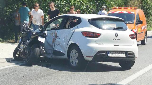 Auto i motor sudarili se kod Dubrovnika, dvoje u bolnici
