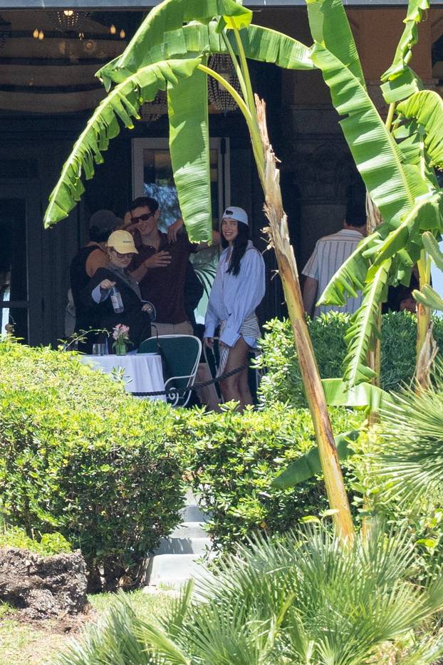 Dua Lipa and Callum Turner arrive at Villa Igiea ahead of wedding celebrations