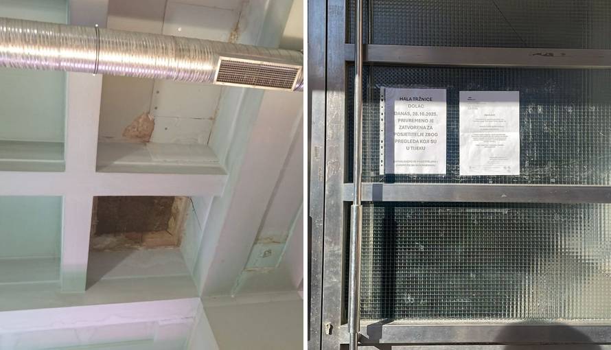 Hala na tržnici Dolac bit će zatvorena do kraja sanacije