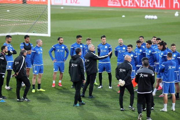 Rijeka: Trening nogometaša Cipra na stadionu Rujevica