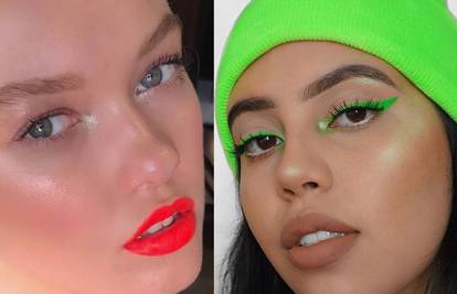 Minimalistički make-up look u nijansama hit neon pigmenata