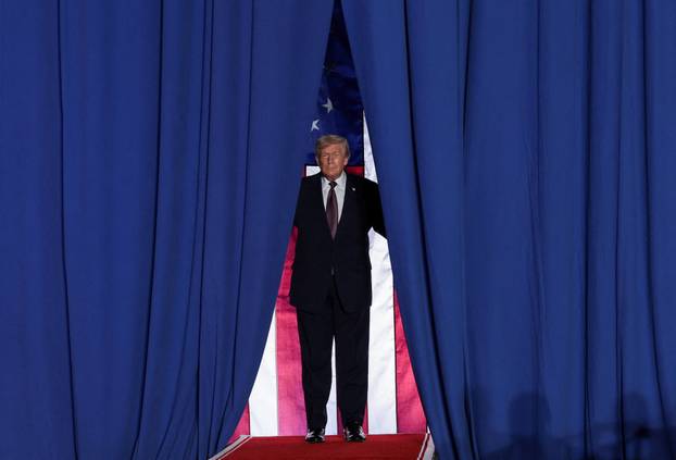 U.S. President Donald Trump visits Rocky Mount Event Center, in Rocky Mount