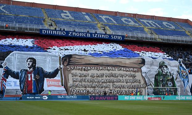 Zagreb: Bad Blue Boysi razvili transparent na tribinama