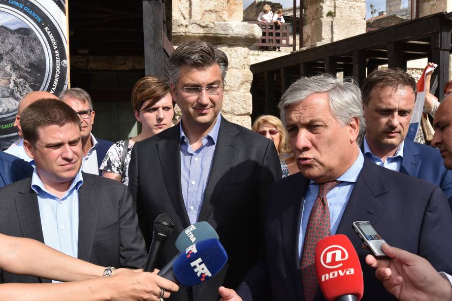 Plenković: Tajanijeva izjava je neprihvatljiva, stojim kod toga