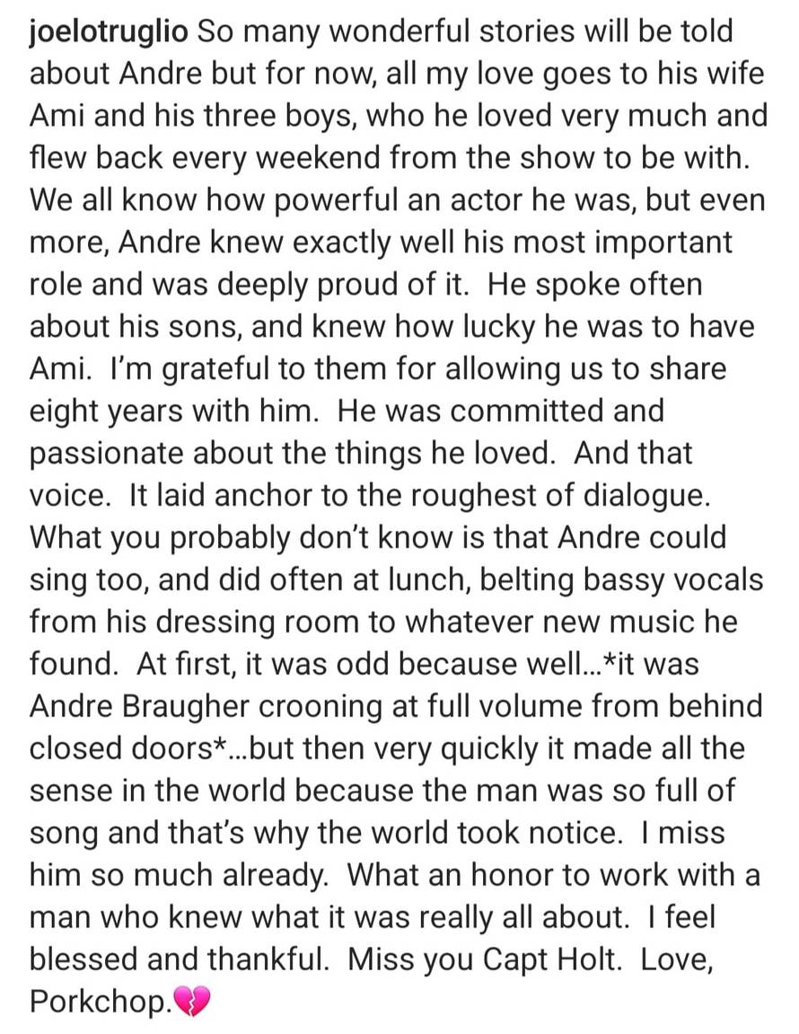 Zvijezde serije 'Brooklyn Nine Nine' opraštaju se od voljenog kolege: 'Prerano si otišao...'