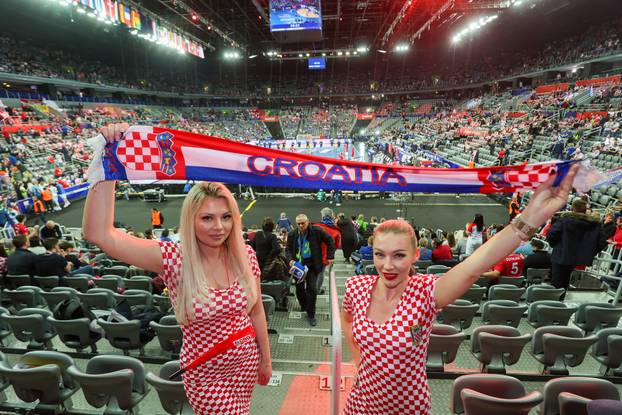 Navijači na utakmici Hrvatske i Islanda na Svjetskom rukometnom prvenstvu 