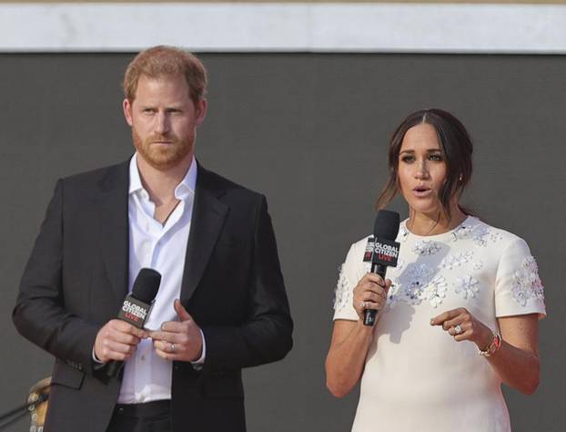 Prince Harry and Meghan Markle at the Global Citizen Concert