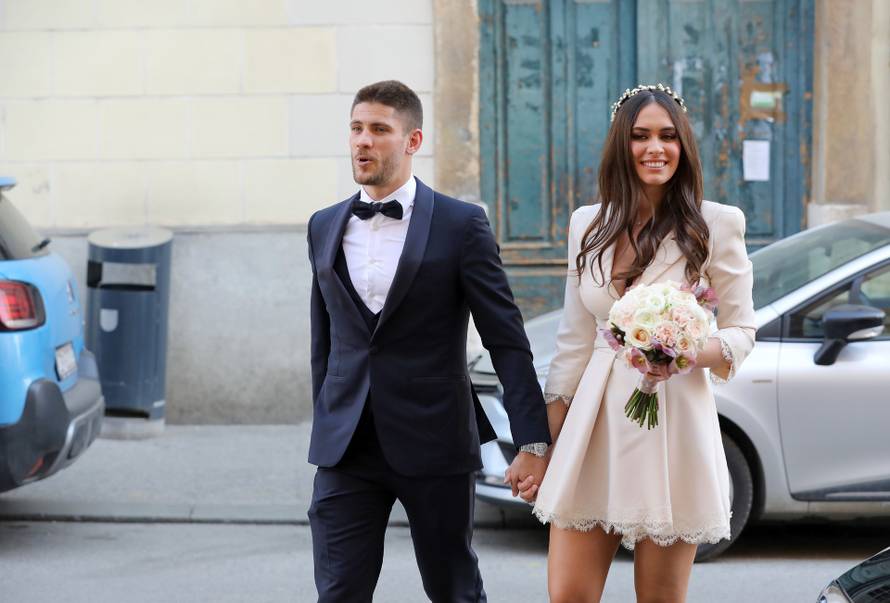 Zagreb: Vjenčanje hrvatskog reprezentativca Andreja Kramarića i Mije Ćurković