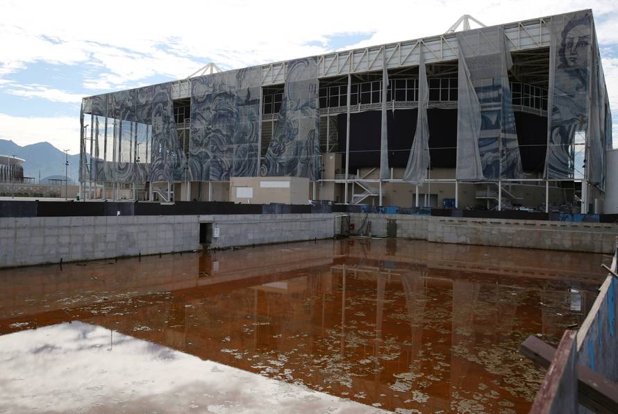 A view of the Olympic Aquatics Stadium, which was used for the Rio 2016 Olympic Games, is seen in Rio de Janeiro