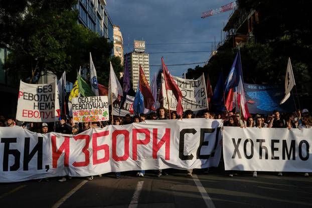 Anti-government protest in Belgrade