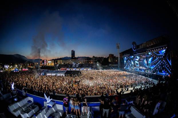Split: Vatromet druge večeri Ultra Europe Festivala
