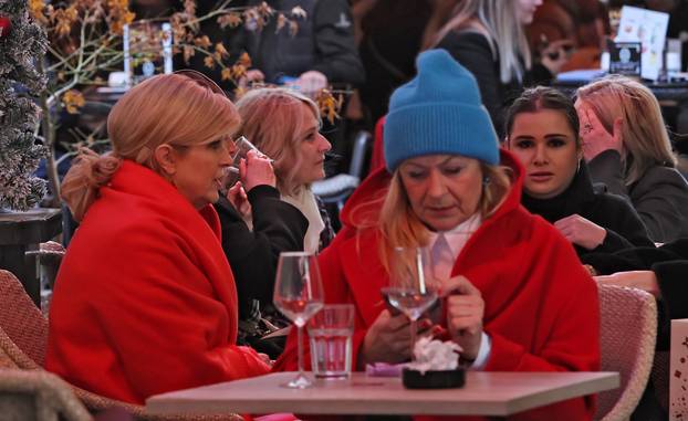 Zagreb: Bivša predsjednica, Kolinda Grabar-Kitarović, na piću u centru grada susrela i Dragana Primorca