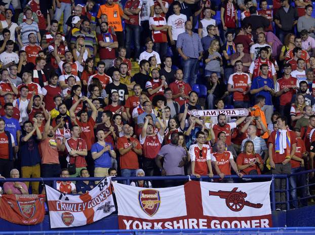 Zagreb: UEFA Liga prvaka, skupina F, 1. kolo, GNK Dinamo - Arsenal FC, navija?i