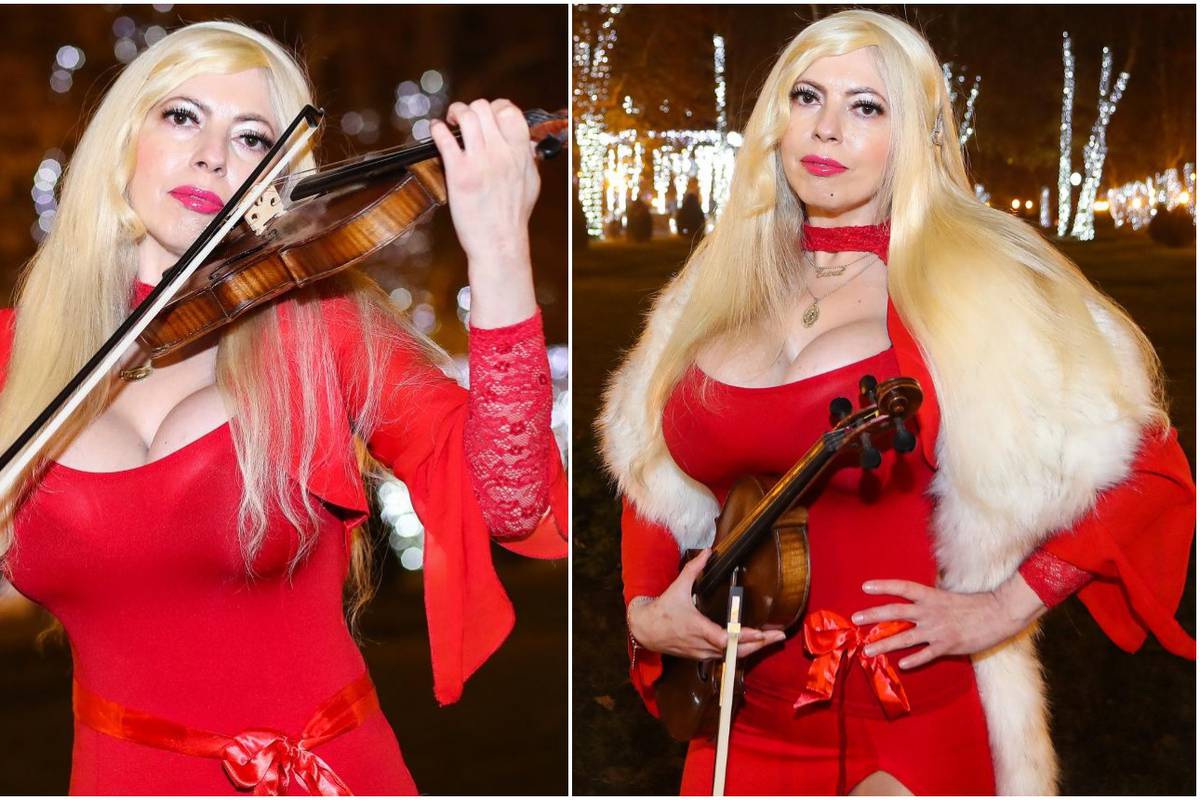 Violinistica izvela božićne hitove