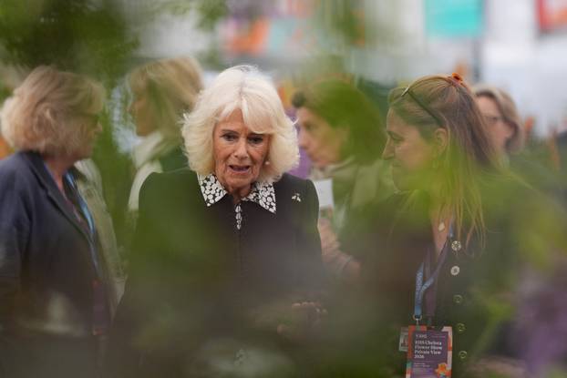 Britian's King Charles and Queen Camilla visit the RHS Chelsea Flower Show
