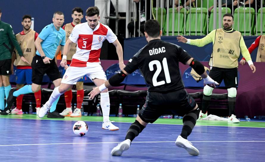 Susret Hrvatske i Španjolske u polufinalu Europskog prvenstva u futsalu