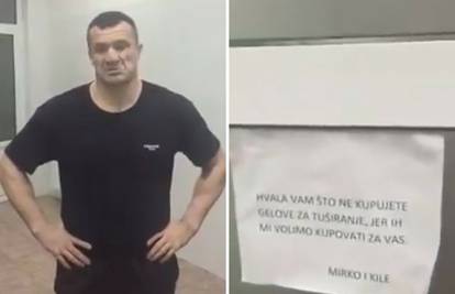 Cro Cop u gel za tuširanje ulio staro motorno ulje iz kosilice