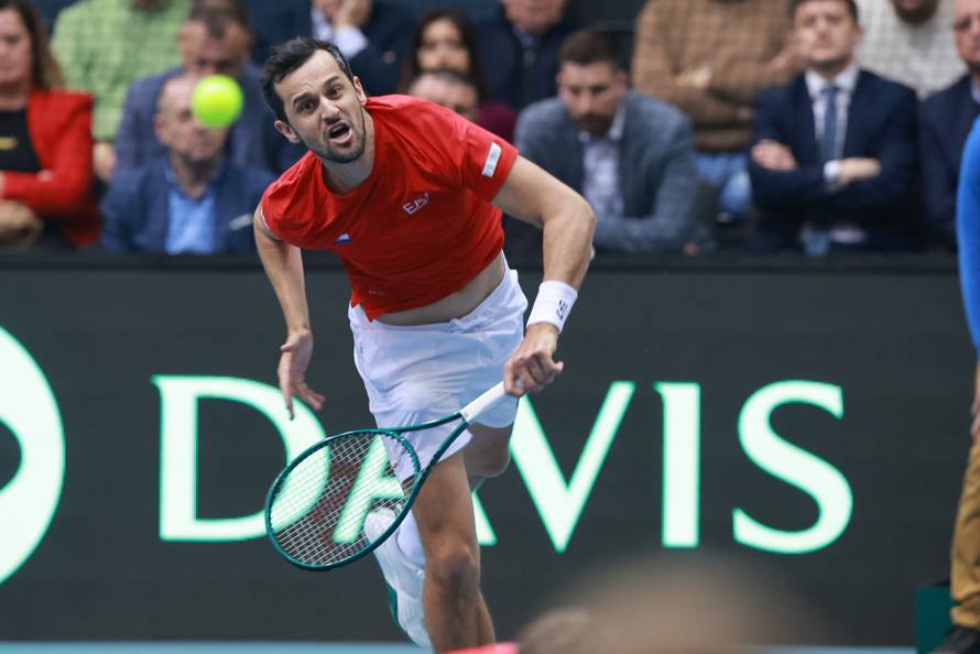 Osijek: Drugi dan Qualifier faze Davis Cupa Hrvatska - Slovačka, parovi