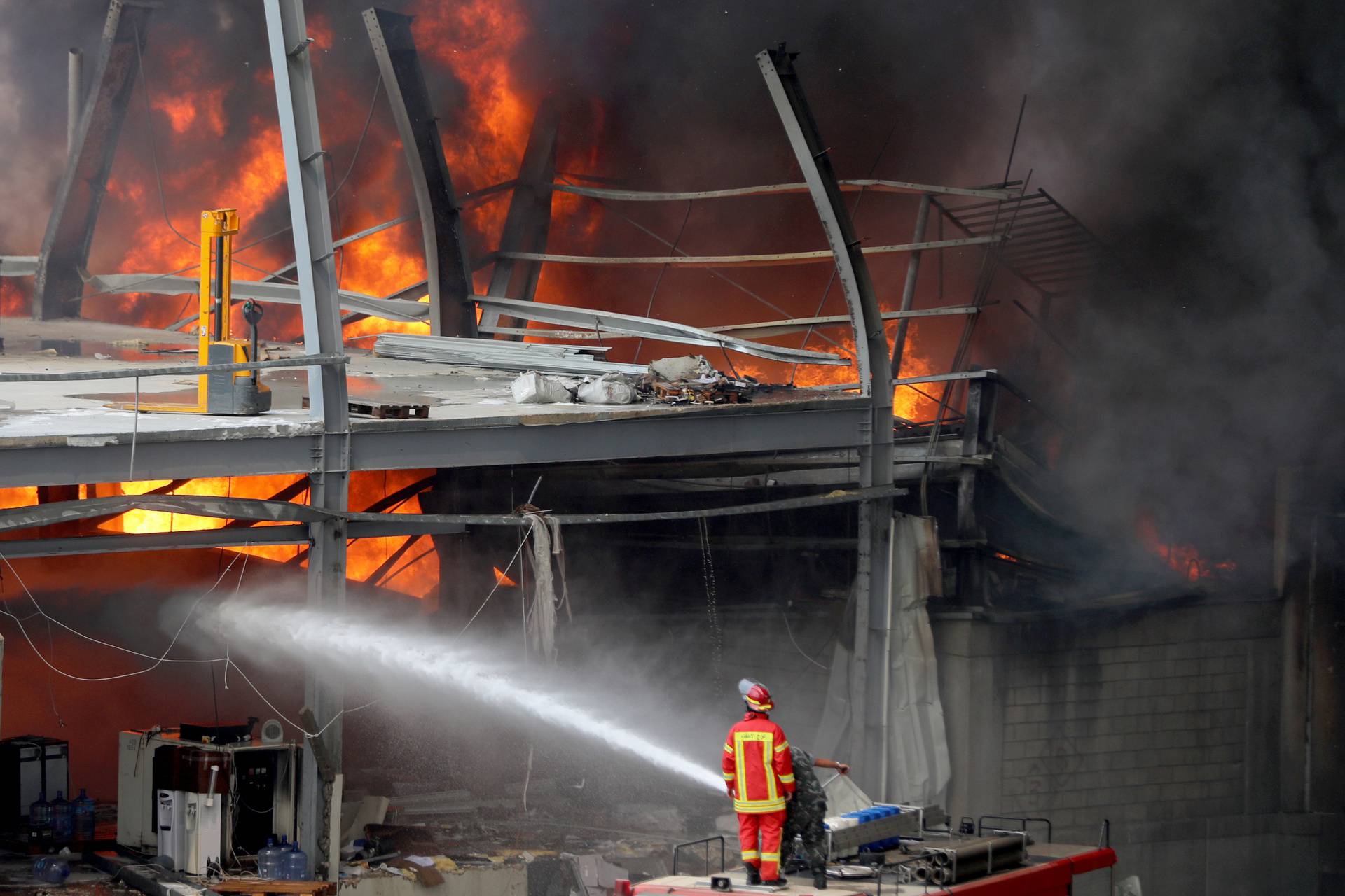 Fire breaks out at Beirut's port area