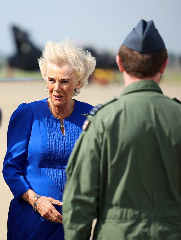 Britain's Queen Camilla visits RAF Leeming