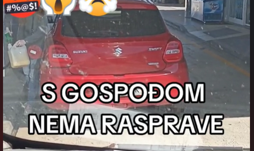 VIDEO Zagrepčanina razbjesnila žena na benzinskoj pumpi: 'S gospođom nema rasprave'