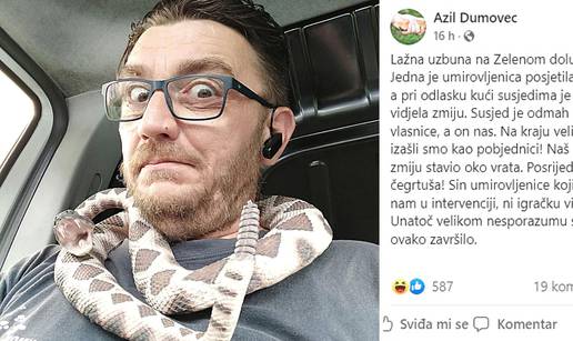 Zvali Azil Dumovec zbog zmije: 'Naš Dalibor ju je stavio oko vrata. Izašli smo kao pobjednici'