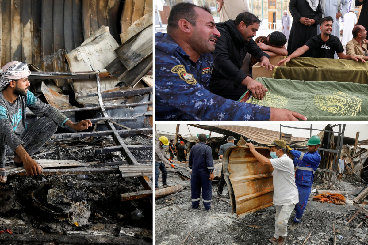 Požar u Iraku progutao covid odjel bolnice, poginulo 92 ljudi