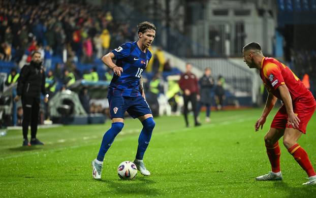 Utakmica kvalifikacija za Svjetsko nogometno prvenstvo 2026. Crna Gora - Hrvatska