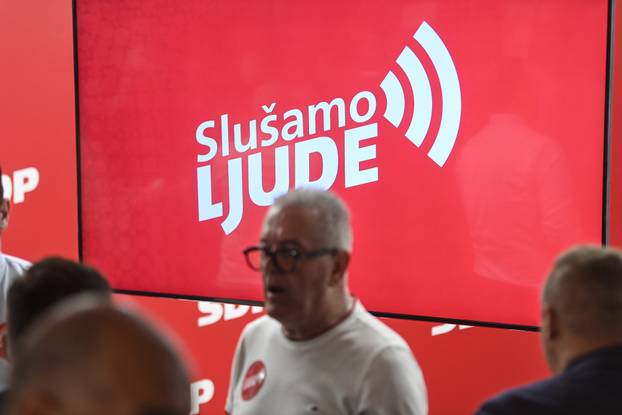 Zagreb: Iščekivanje rezultata u stožeru SDP-a