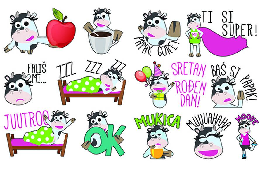 Zdrava Krava Viber stickeri ljetni su hit! Skini ih i ti!