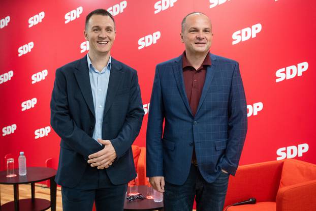 Zagreb: Sučeljavanje kandidata za predsjednika SDP-a u sjedištu stranke