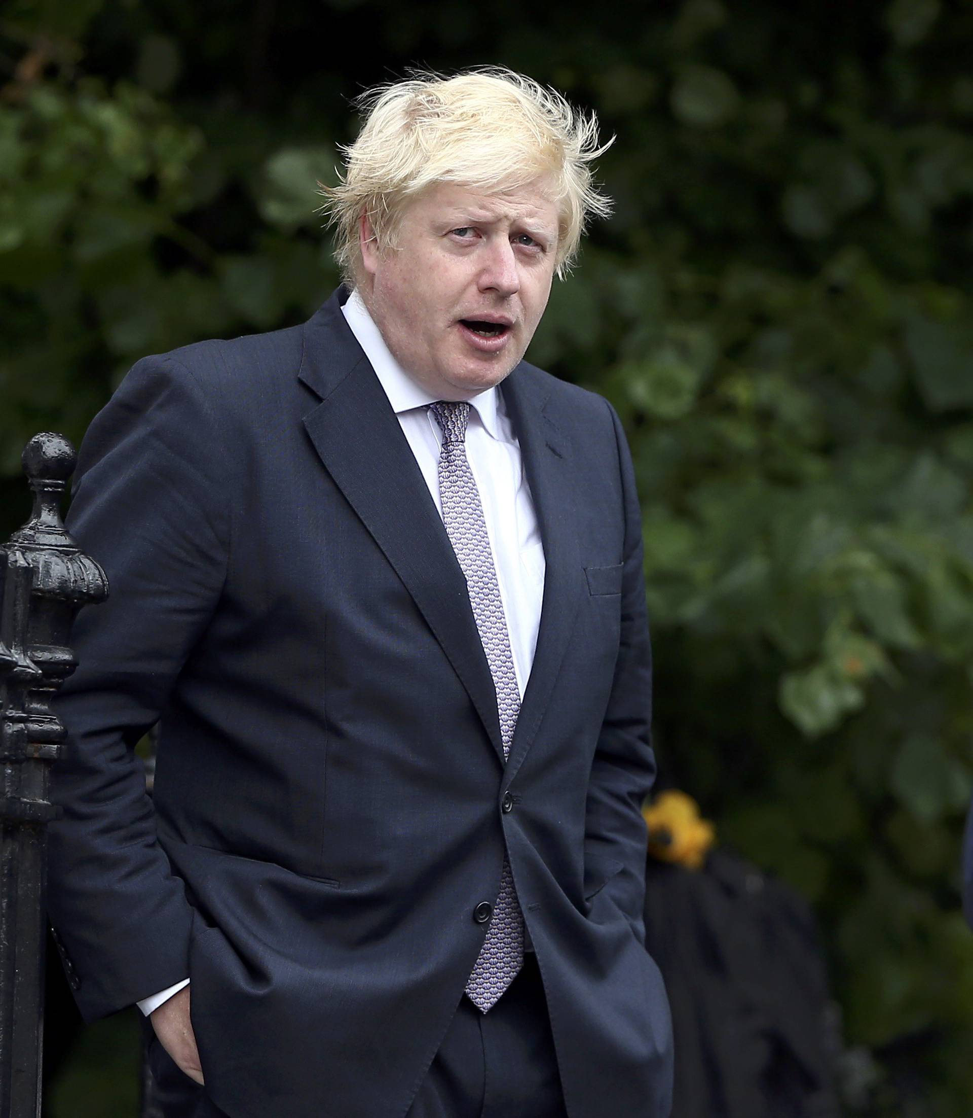 Vote Leave campaign leader, Boris Johnson, leaves his home in London