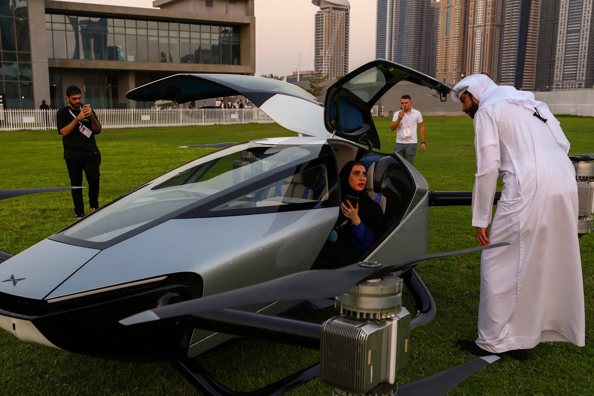 XPeng's eVTOL flying car X2 makes its first public flying in Dubai