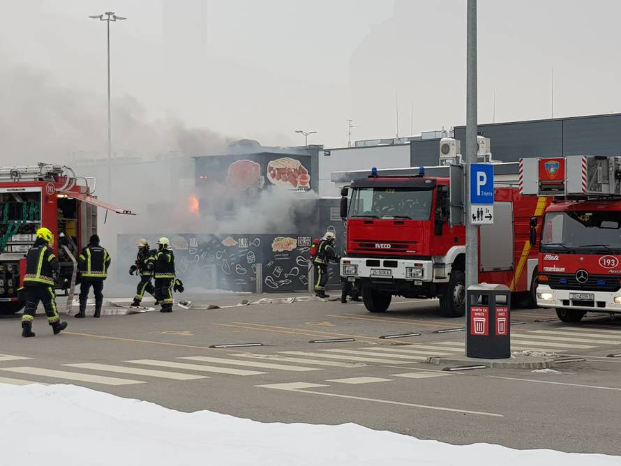 Planula pečenjarnica u blizini Arene, vatrogasci su na terenu