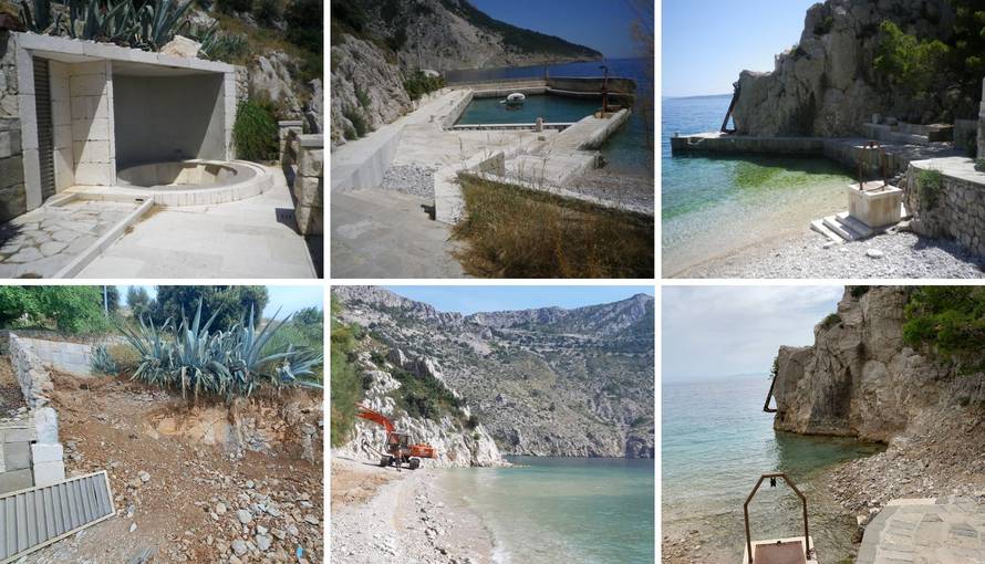 FOTO Gotovo rušenje bespravne gradnje u Vruji: Nestali jacuzzi i lukobran, ovako to sada izgleda