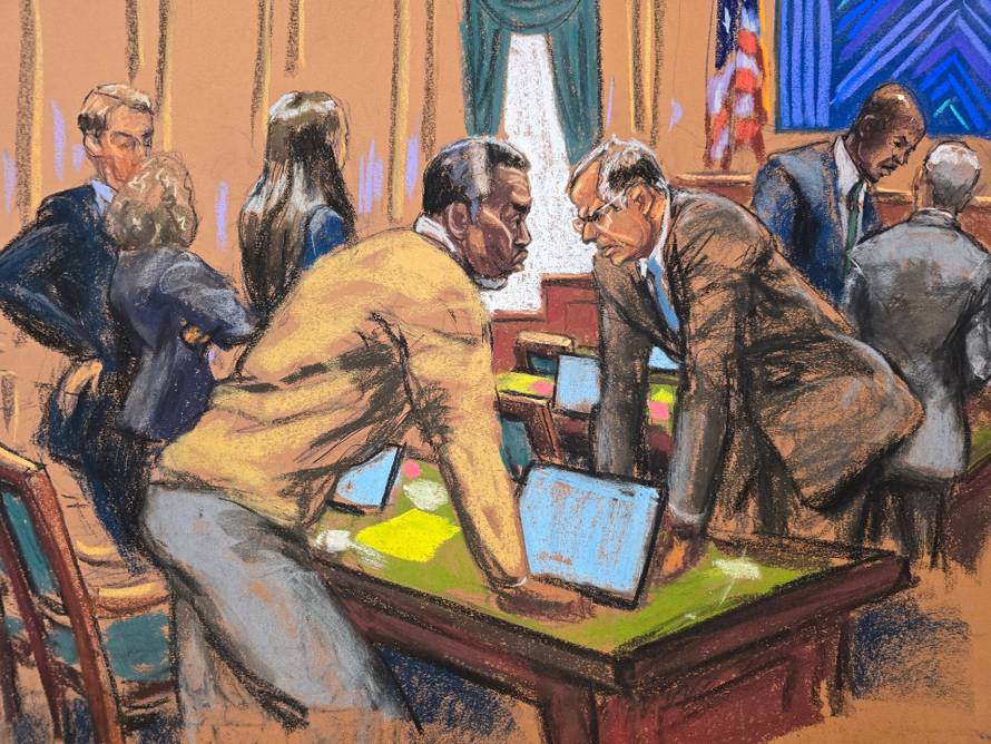 Sean "Diddy" Combs attends trial in New York federal court