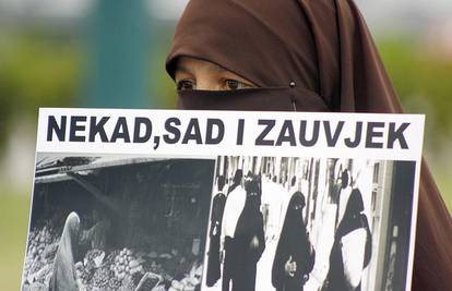 Sarajevo: Prosvjed protiv zabrane nošenja burke 