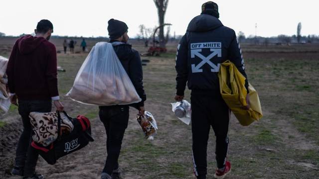 Migrants at the Greek-Turkish border