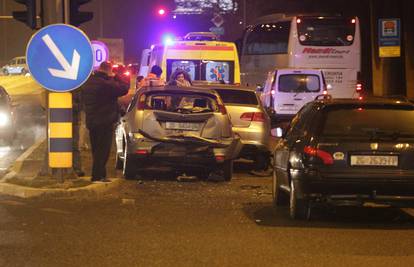 Lančani sudar u Zagrebu: Nije nitko stradao, nastala je gužva