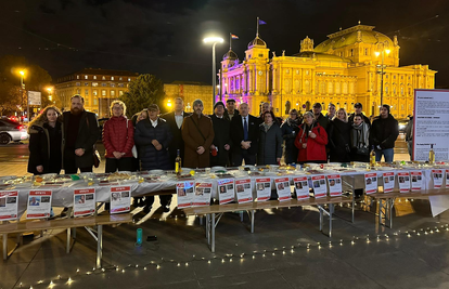 U Zagrebu postavili šabatni stol za otete Izraelce: 'Mnogi i dalje čekaju povratak svojih voljenih'