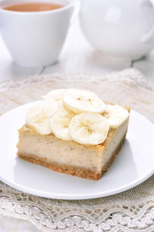 Banana cheese cake 